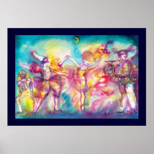 Poster MASQUERADE, Mardi Gras Masques, Danse, Musique