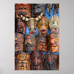 Poster Masques, Guatemala