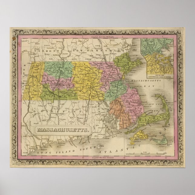 Poster Massachusetts 8 (Devant)