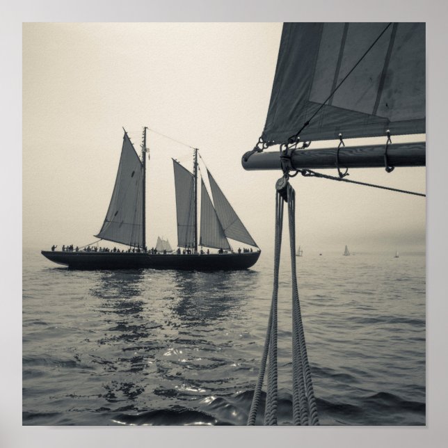 Poster Massachusetts, Gloucester, Festival de la goélette (Devant)