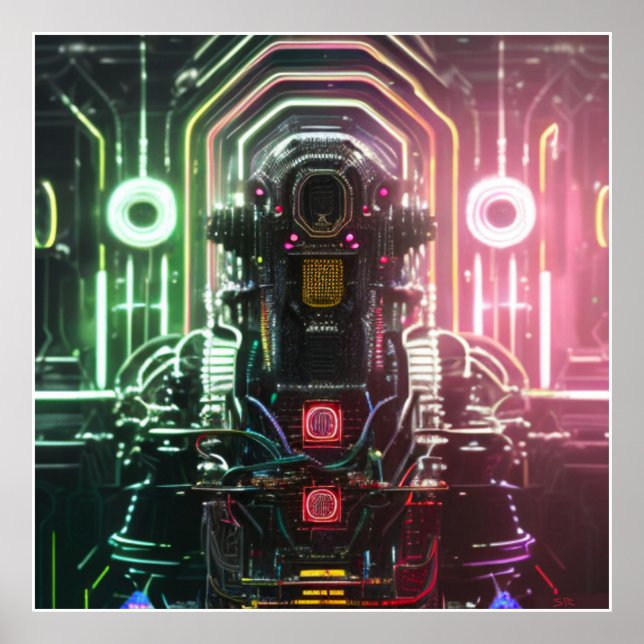 Poster mat Robot 1 (Devant)