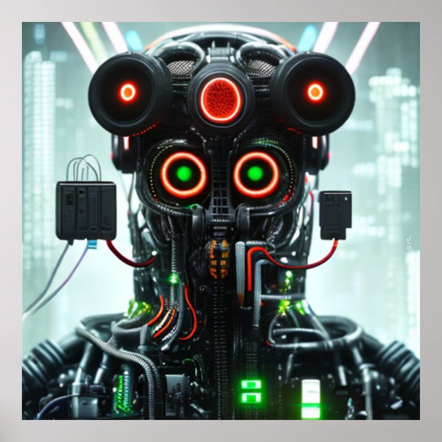 Poster mat Robot 5 (Devant)