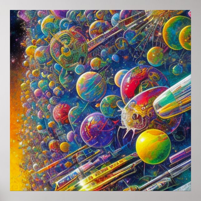 Poster mat Space Race (Devant)