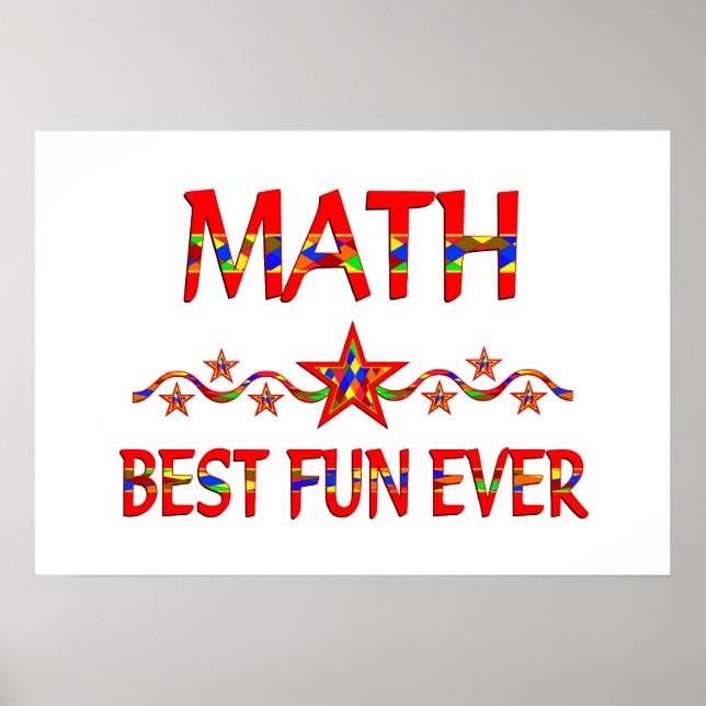 Poster Math Best Fun (Devant)