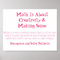 Math Mindsets Poster-Reconnaître et résoudre les M