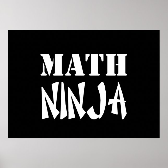 Poster Math Ninja (Devant)