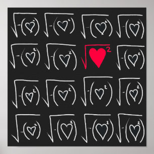 Poster Math romance geek : trouver un véritable amour