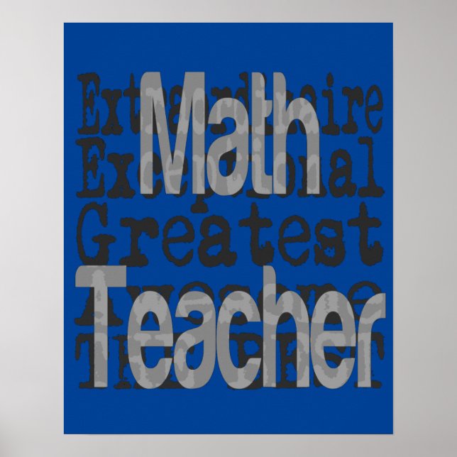 Poster Math Teacher Extraordinaire (Devant)