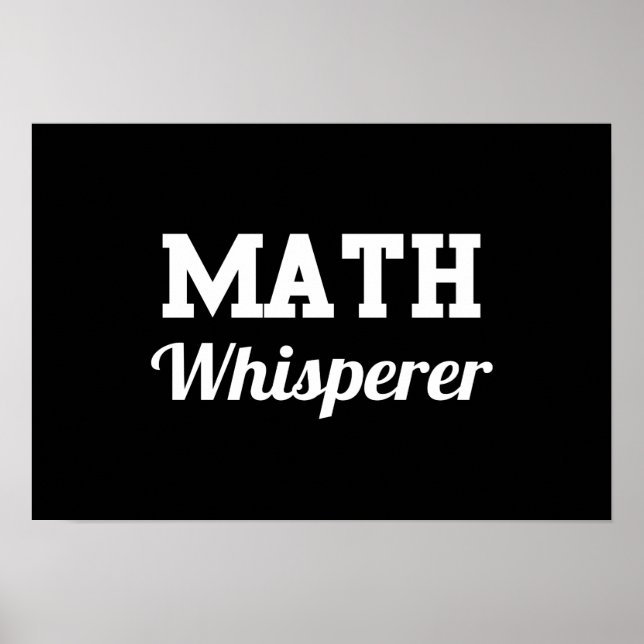 Poster Math Whisperer (Devant)