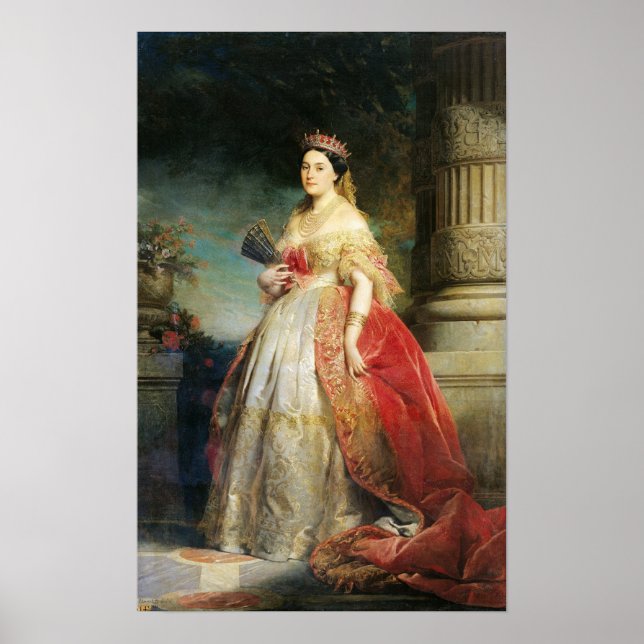 Poster Mathilde Laetitia Wilhelmine Bonaparte 1861 (Devant)