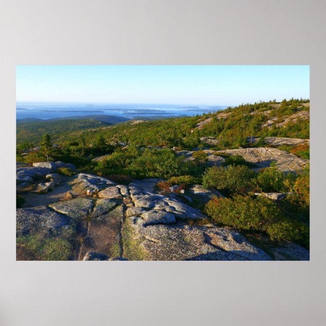 Poster Matin au sommet du mont Cadillac à Acadia (Devant)