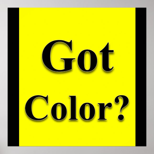 Poster Matte d'affiche couleur (Devant)