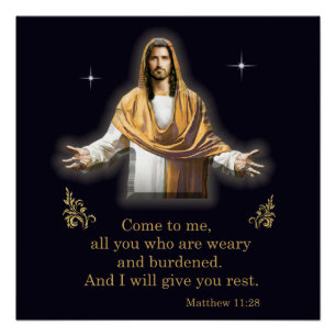 Poster Matthieu 11:28