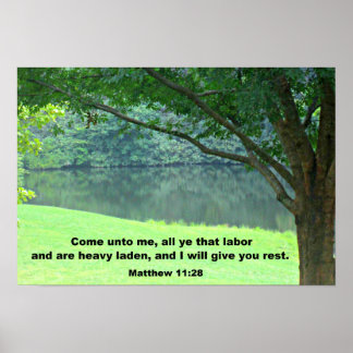 Poster Matthieu 11:28