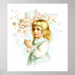 Poster Maud Humphrey : Fille de ressort sous l'arbre de