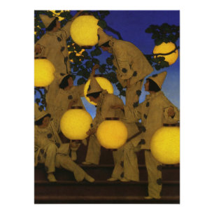 Poster Maxfield Parrish Les Porteurs de Lanternes 1908 Vi