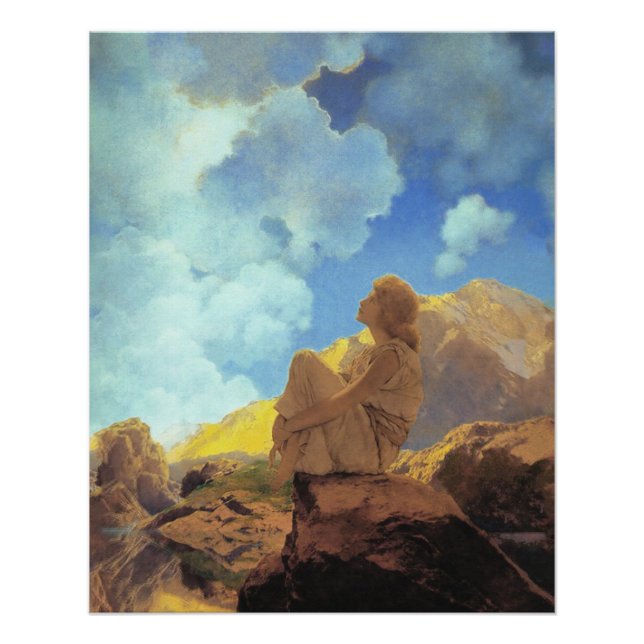 Poster Maxfield Parrish Matin 1922 Nuage Bleu Beaux-Arts (Devant)