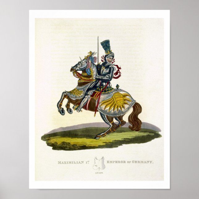 Poster Maximilien I, Roi d'Allemagne et Saint Empereur Ro (Devant)