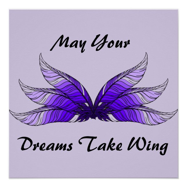 Poster - May Your Dreams Take Wing (Devant)