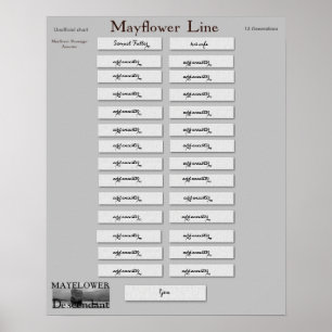 Poster Mayflower Line - Samuel Fuller