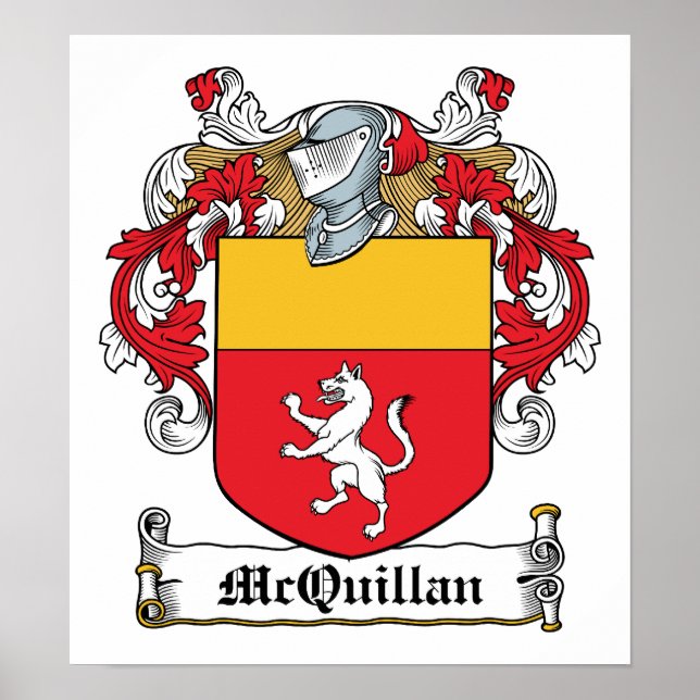 Poster McQuillan Family Crest (Devant)