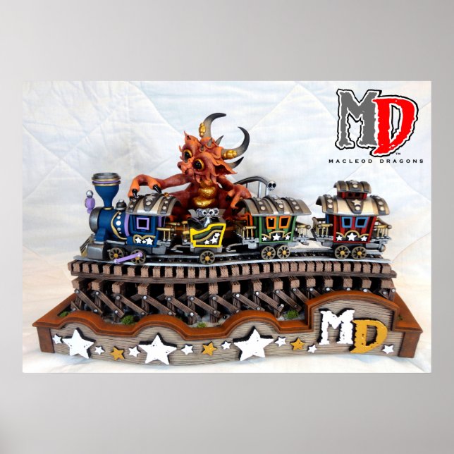 Poster MD 'Toy Train Dragon' 33,6" x 24" (Devant)