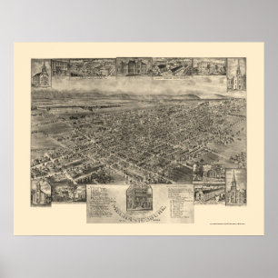 Poster Mechanicsburg, PA Carte panoramique - 1903