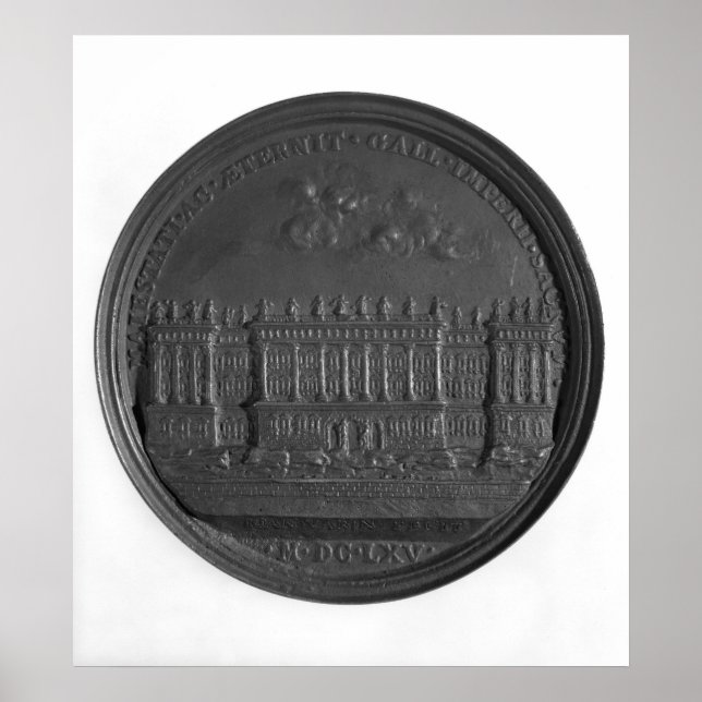 Poster Médaille avec le design de Bernini pour le Louvre (Devant)