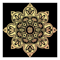 Médaille Boho de l'affiche murale