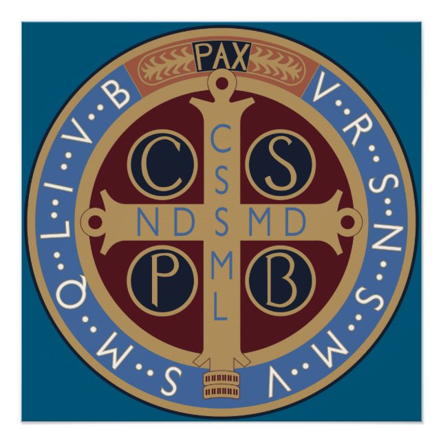 Poster Médaille Saint Benoît (Devant)