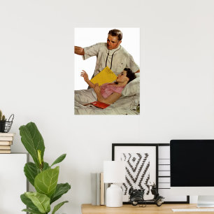 Poster Médecine Ancienne, Médecin avec Patiente Féminine