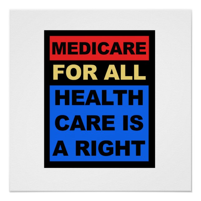 Poster Medicare for All - La santé est un droit (Devant)