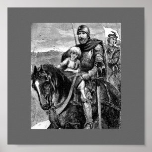 Poster médiéval du Chevalier