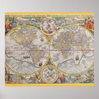 Medieval World Map From 1525
