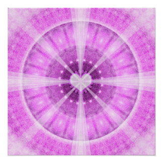 Poster Méditation cardiaque Mandala
