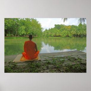 Poster méditation de l'affiche du lac