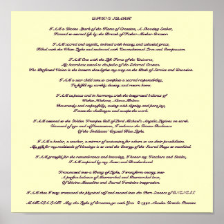 Poster Méditation de l'étincelle divine - Customisée