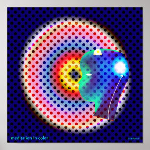 Poster Méditation en couleur