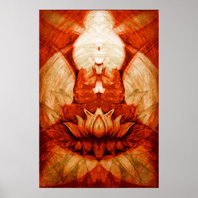 Poster Méditation.Lotus4 (Devant)