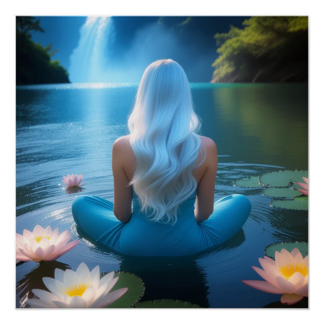 POSTER MEDITATION - YOGA - WELLNESS - CARPE DIEM (Devant)