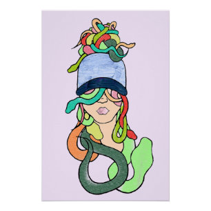 Poster Méduse moderne