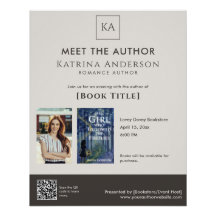 Meet the Author Event Custom Book Signing QR Code