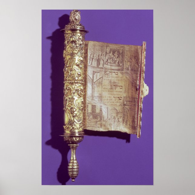 Poster Megillah dans un coque d'argent, Vienne, vers 1715 (Devant)