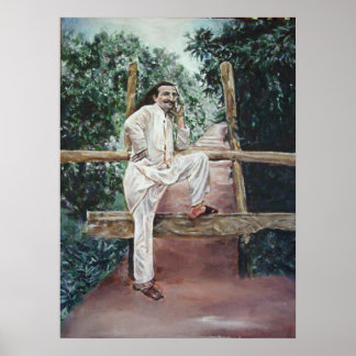 Poster Meher Baba dans la nature
