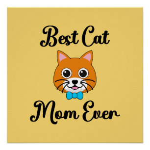 Poster Meilleur Cat Maman jamais