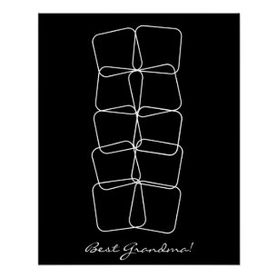 Poster Meilleur grand-mère 10 photo noir Arrière - plan c