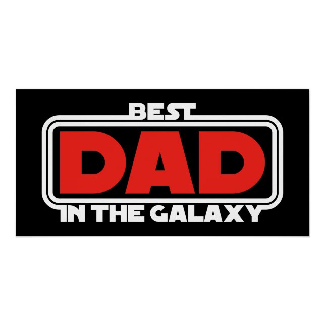 Poster Meilleur Papa de la Galaxie (Devant)