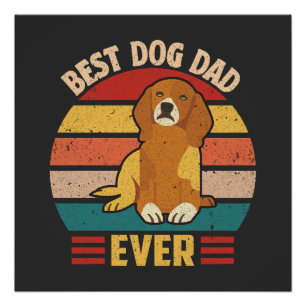 Poster Meilleur papa pour chien ever