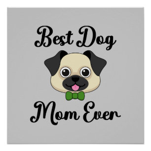 Poster Meilleure maman de chien jamais