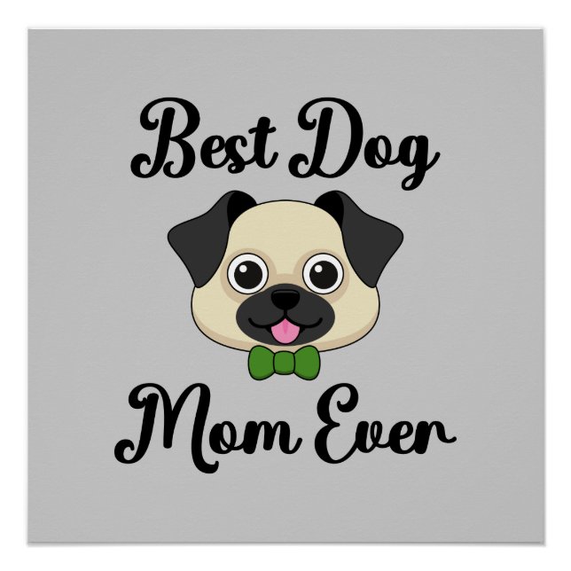 Poster Meilleure maman de chien jamais (Devant)